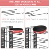 MUDEELA Pots and Pans Organizer Rack under Cabinet, 8-Tier Kitchen