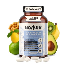 4 Magnesium Complex Citrato de Magnesio L Teanina Malato Treonato y Glicinato Alta Absorción Para tu Rutina Nocturna Bienestar Físico y Procesos Celul