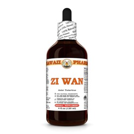 Zi Wan (Aster Tataricus) Dry Root Tincture, Made in Hawaii, All Natural, Vegan, Pure Liquid Extract - 4 fl.oz