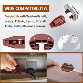 XJJ 10 Set Drawer Slides Replacement,Enhanced Commercial Slide Style Drawer Guide Kit, Compatible with Kenlin Model #168 with Metal Plate and and Plastic Saddles,Universal Drawer Guide for Dresser