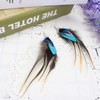 Feather Earrings Handmade Natural Lightweight Long Feather Dangle Earrings for