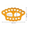 Perfeclan Climbing Rigging Plate,Aluminum Alloy,Sturdy,for Even Load Portable 15 Holes