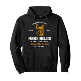 Vintage Styled Retro French Bulldog Pullover Hoodie