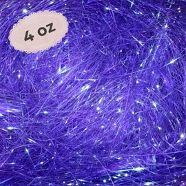 Kalyamo Iridescent Purple Angel Hair Foil Shred Paper Filler | 4oz Shimmering Gift Box Stuffing | Ultra-Fine 1mm Cut for Elegant Gifting & Decorations