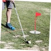 BIUDECO 1set Thickened Golf Hole Cup Flag Stainless Steel and