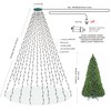 ANEEWAY Christmas Tree Lighting with Ring 3 m, 480 LEDs