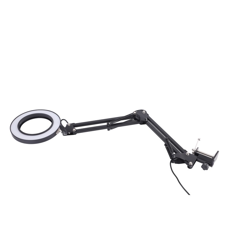 Foldable Eyecare Table Lamp Flexible Swing Arm Clamp Mount Lamp