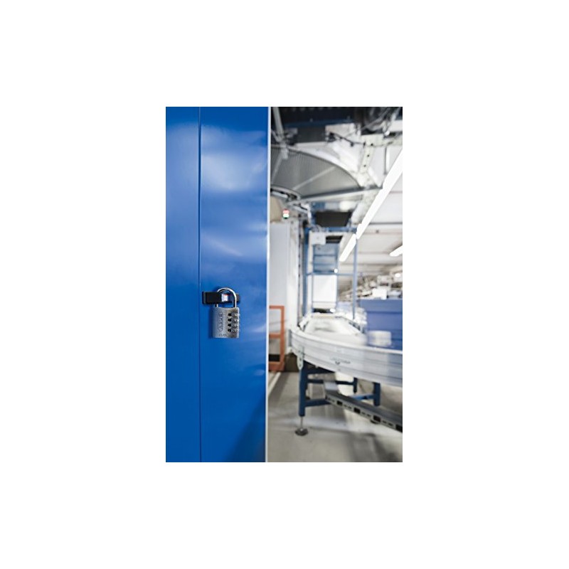 ABUS 145/40 C Aluminum Resettable Combination Padlock, 4 Dial, Black