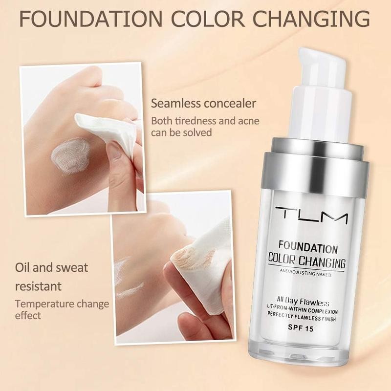 TLM Colour Changing Liquid Foundation Hides Wrinkles & Lines, BB