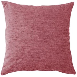 Merry Night MNS641275-16 Cushion Cover "Dia" Approx. 17.7 x 17.7 inches (45 x 45 cm), Pink, Zipper, Glossy, Corduroy-style, Renewal, Year-round Use, Washable