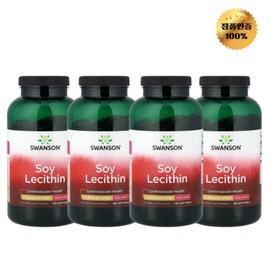 2+2 Swanson Soy Lecithin 1 200mg Softgel 180 Tablets, 4 Pieces / 2+2 스완슨 대두 레시틴 1 200mg 소프트젤 180정, 4개