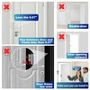 Door Reinforcement Lock Withstands 800lbs of Force - Black Extra