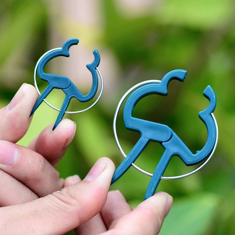 PERSZEN 60PCS Plant Clips 2 Sizes Adjusting Reusable Garden Plant