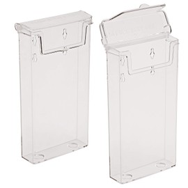 Taymar OD110 2 pieces DIN long (DL) brochure holder, brochure box with lid, weatherproof