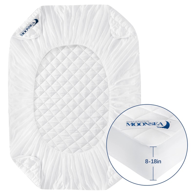 RV Short Queen Mattress Topper Pad Protector Waterproof, Absorbent 60"