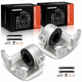 A-Premium Disc Brake Caliper Assembly Without Bracket Compatible with Ford F-150 F150, E-150 Econoline, E-150 Econoline Club Wagon, Bronco, 1986-1993 - Front Driver and Passenger Side, 2-PC Set