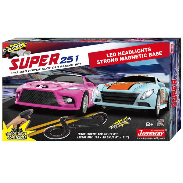 Joysway oysway: Super 251 USB Power Slot Car Racing Set,