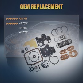 Bulubiu Auto Transmission Master Rebuild Kit 4R70W Fit fot Ford 1997-2003 aftermarket part Replace OE 4R75E 4R75W