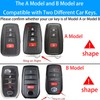 Kirsnda Key fob Cover Compatible with Toyota Camry RAV4 Highlander
