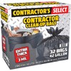 Contractor's Select Contractor Clean-Up Bags, Extra Thick, Black, 42 Gal,