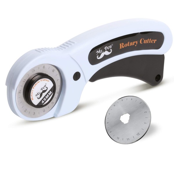 Mr. Pen- Fabric Cutter, Rotary Cutter, 45mm, 1 Extra Blade,