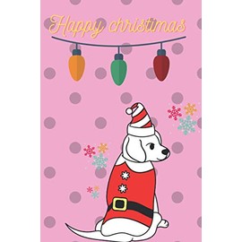 Pink - Santa Dog A Fun Christmas Planner Gift gift for man and women, Kids Journal Notebook: The Ultimate Organizer 120 Pages (Merry Christams NoteBook)
