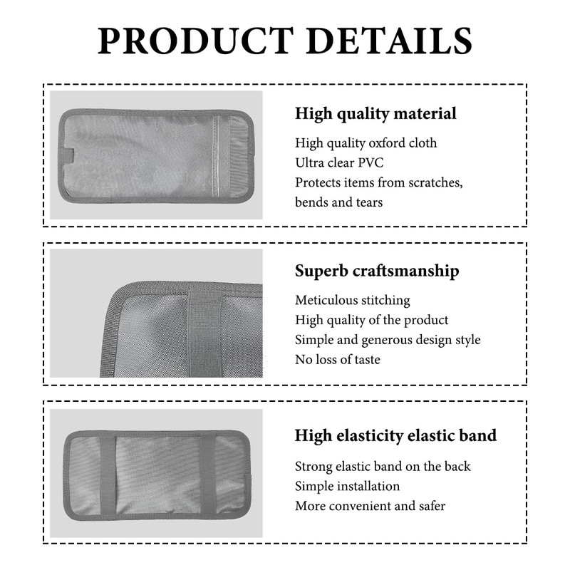 DXNQ Handicap Placard Holder for Car, Ultra Clear PVC Disabled