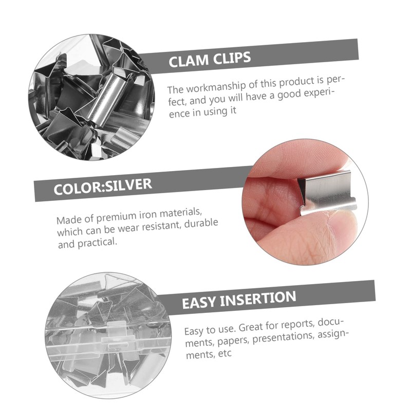DOITOOL Reusable Clam Clips for Files Multi Function Clam Clips