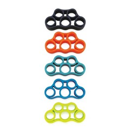 Set de 5 Ejercitadores de Dedos para Fisioterapia, Bandas Elásticas de Resistencia para Mano, Fortalecimiento de Dedos, Rehabilitación Postoperatoria 