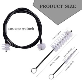 Trumpet Stand and Trumpet Care Kit Mouthpiece, Valve, Snake Brush Kit, Portable Trumpet Stand Holder Foldable Detachable Stable Metal 5 Legs Stand, Valve Brush Flexible Brush