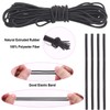 Swpeet Pack of 105 Round Single Hole Plastic Cord Locks