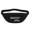 Huuraa Bauchtasche Bremerin mit Herz Geschenk 2,5 Liter Black Bremerin