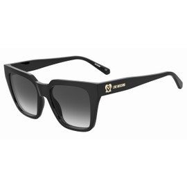 Love Moschino Women's MOL065/S Sunglasses, Black, 52 mm
