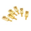 6Pcs Guitar Bridge Roller Saddles Height Adjustable Vintage Style Electric