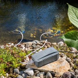 Esotec 101851 Solar Replacement Pump Pond Aerator 6-9V Max. 200 L/h Air, Garden Pond Aeration Oxygen Pump