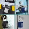 ZHEGE Padlock, 4-Digit Dial Combination Lock, for Student Lockers, Outdoor