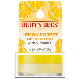 Burt's Bees Tratamiento de labios 100% natural con minerales marinos menta dulce (sorbete de limón) – Bálsamo labial hidratante, hidratante, nutritivo y edificante
