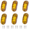 Tnisesm 6Pcs 2.5 Inch LED Trailer Lights 2 Diode Waterproof