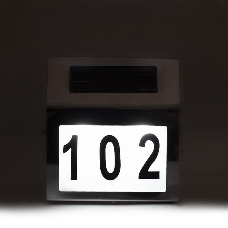 Maclean MCE 172 Solar Lamp With LED House Number Lamp