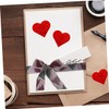 DOITOOL 1Roll Heart Shaped Stickers Valentine's Day Decorative Decals Labels