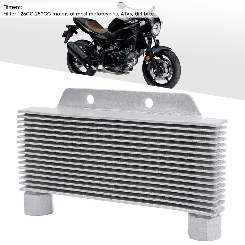 Universal Engine Oil Cooler Cooling Radiator Fit for 125CC‑250CC Motorcycles
