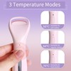 Heated Eyelash Curlers, Rechargeable Electric Eyelash Curler with Dual-Arc Design