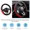 YTFRL Car Steering Wheel Cover, 15 Inch Anti-Slip Stretch Leather