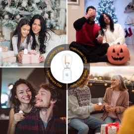 Gift for Lovers, LED Night Lights Plug into Wall, Dimmable NightLight with Motion Sensor, 1W Amber Warm, Decorative L-Filament, Vintage Edison Bulb for Home Office Bedroom Bathroom Hallway, 1 Pack