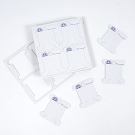 DMC 6101 Cardboard Floss White Bobbins, 56-Pack