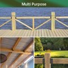 IRENPORU 4PCS 2”x 4” Stainless Steel Deck Railing Brackets Connectors,