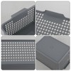 Afromy 3 Pack Plastic Kitchen Storage Baskets, Rectangle Basket Set