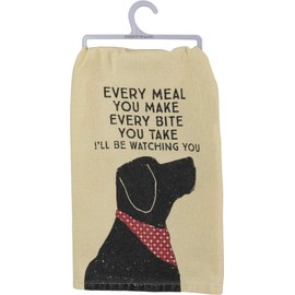 Primitives by Kathy Rustic Dish Towel, 28" x 28", I'll Be Watching You, Cotton