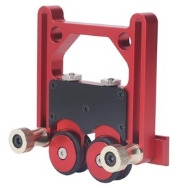 Bearing Stock Roller, Table Saw Feeder Aluminum Alloy Table Saw Push Block, Sturdy Table Stock Guide Roller Table Saw Jig Guide Roller Featherboard Auxiliary Tool Woodworking