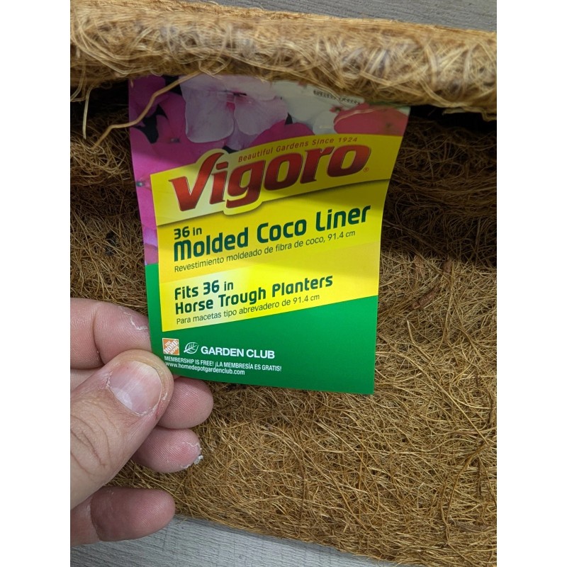 Vigoro 36" Horse Trough Planter Liner. Lot Of 2